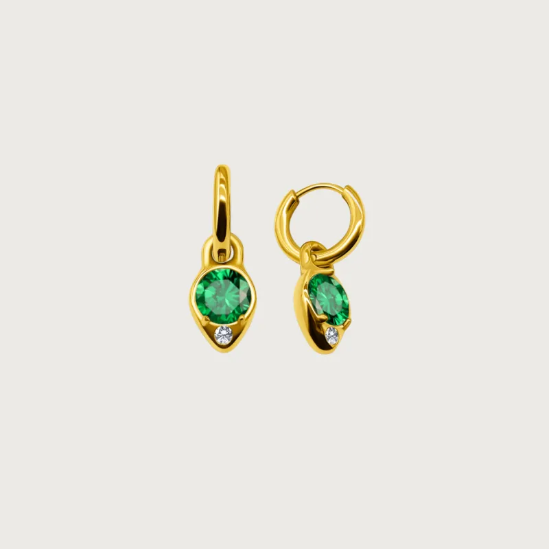 Carissa Earrings in Gold made by Cadena