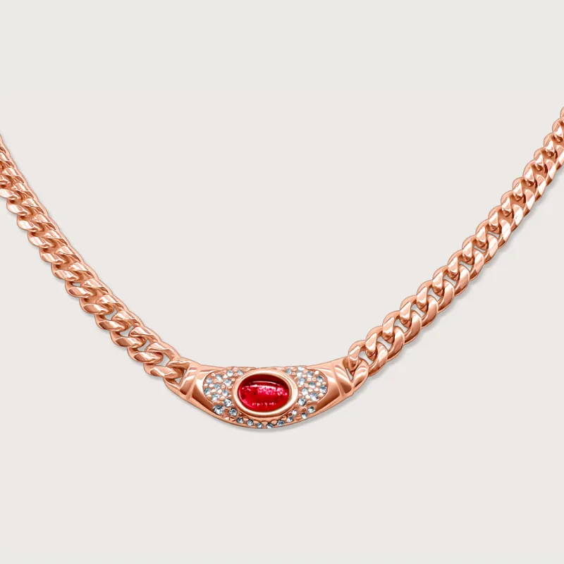 Bella Necklace in Rose Gold made by Cadena