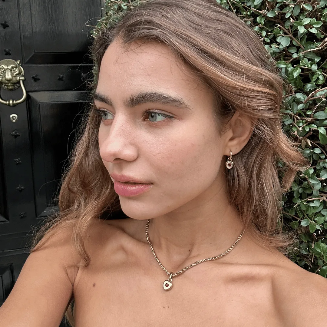 Bella Heart Drop Earrings sold by Cadena product image thumbnail 3
