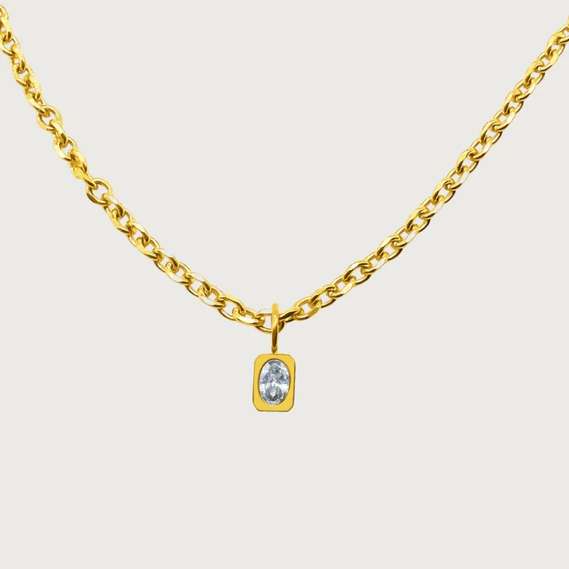 Zaria Necklace in Gold made by Cadena