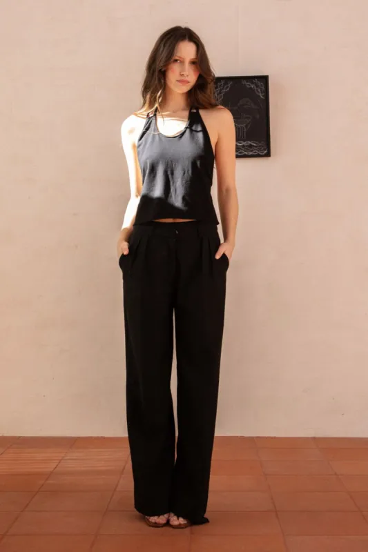SADE TAILORED PANTS | BLACK ONYX sold by SISTER Studios