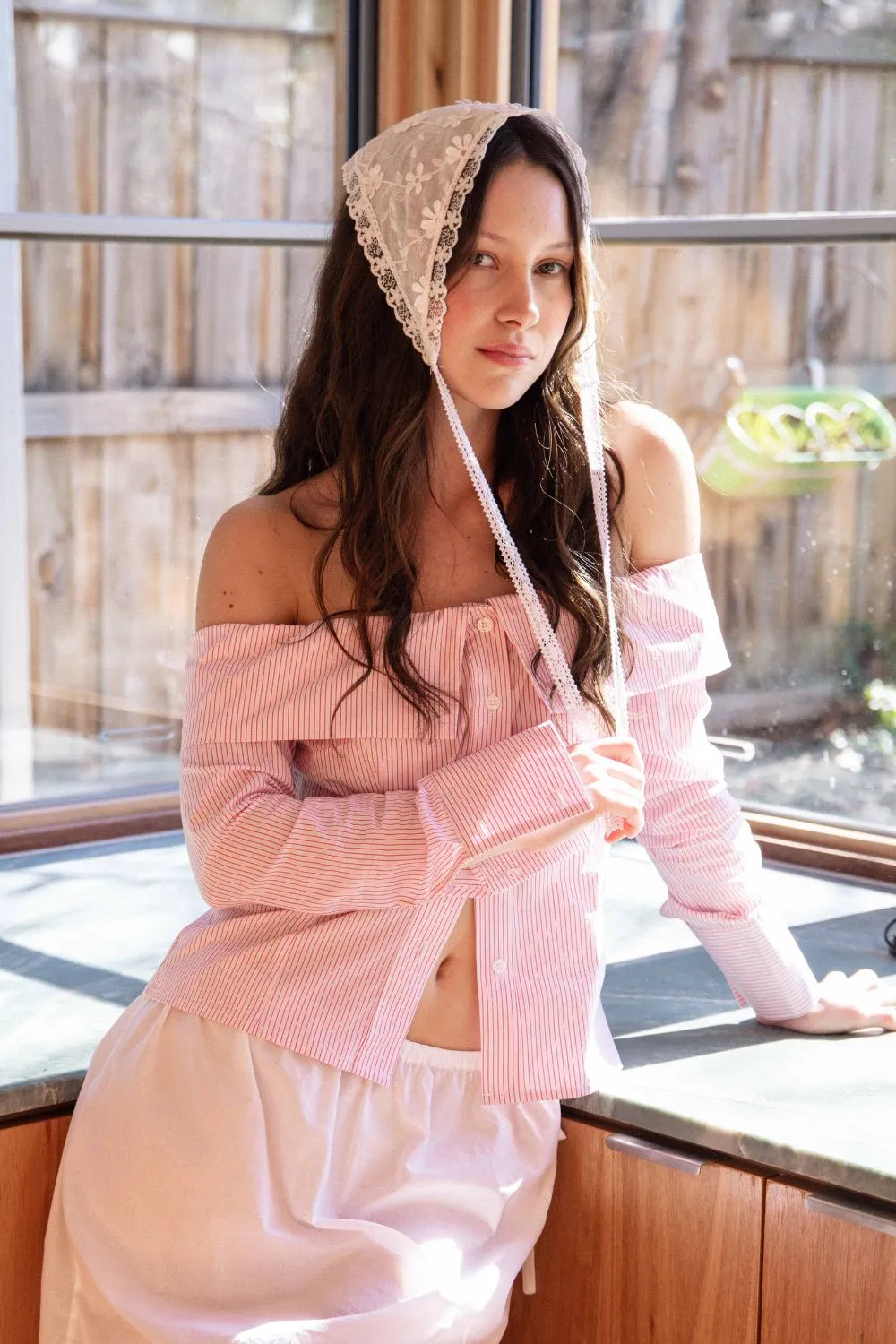 PRIMROSE SHIRT | PINSTRIPE sold by SISTER Studios product image thumbnail 4