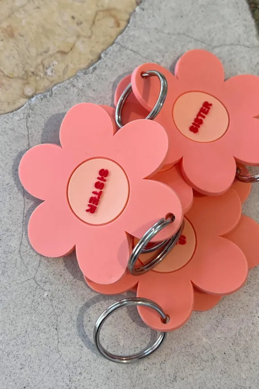 SISTER FLOWER KEY RING sold by SISTER Studios
