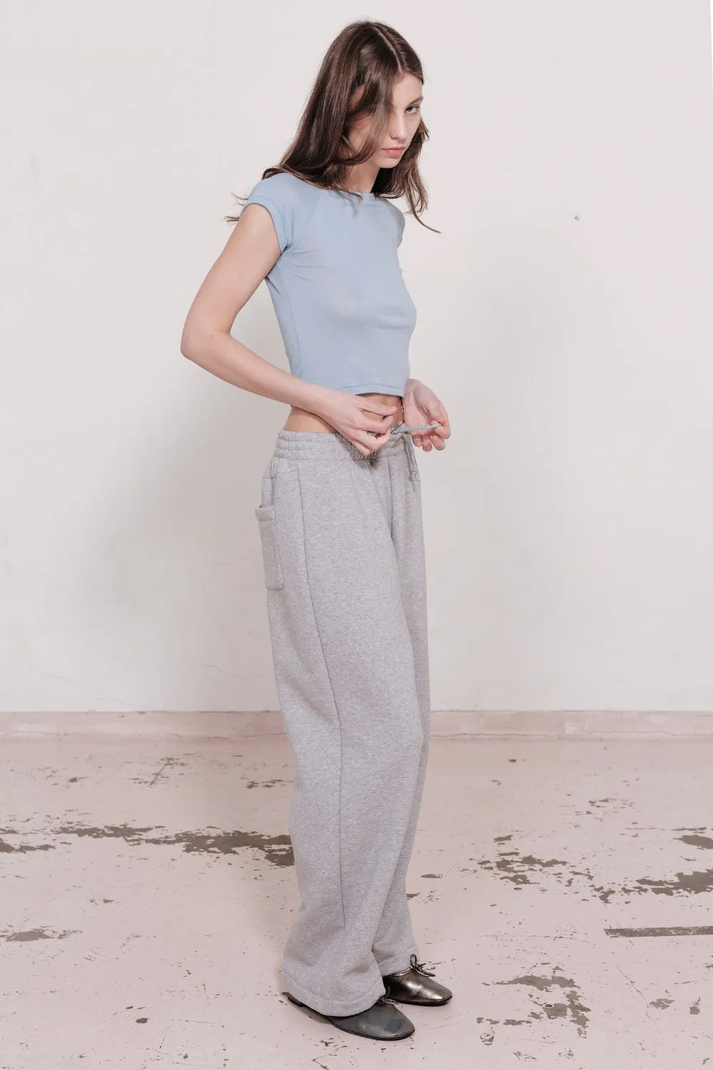 GIGI TRACK PANT | GREY MARLE sold by SISTER Studios product image thumbnail 3