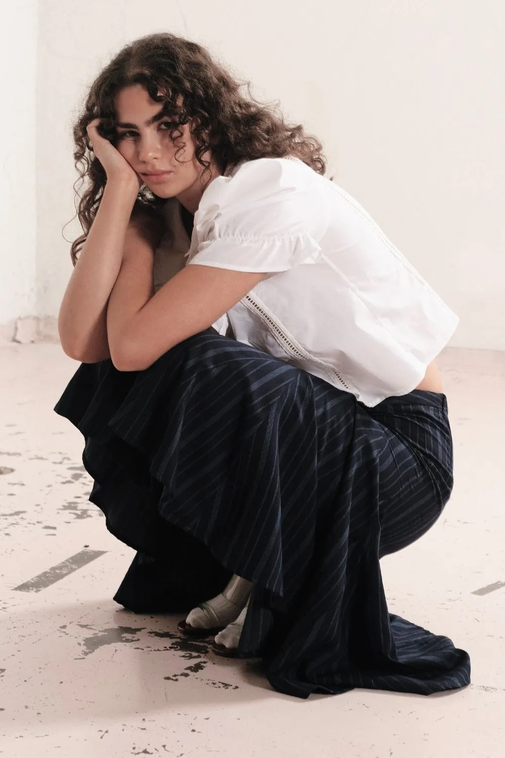 MADELINE SHIRT | WHITE sold by SISTER Studios product image thumbnail 2