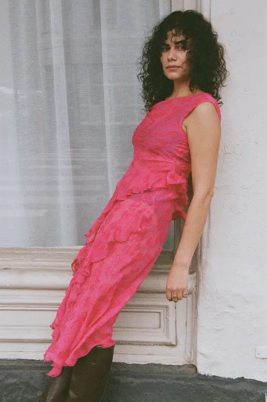 CLARE DRESS | FUSHIA sold by SISTER Studios