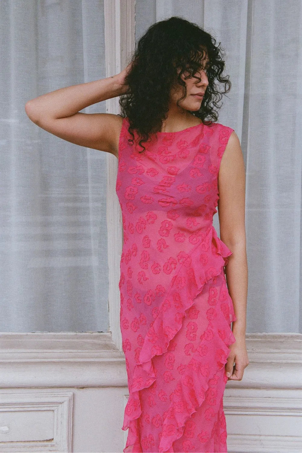 CLARE DRESS | FUSHIA sold by SISTER Studios product image thumbnail 3