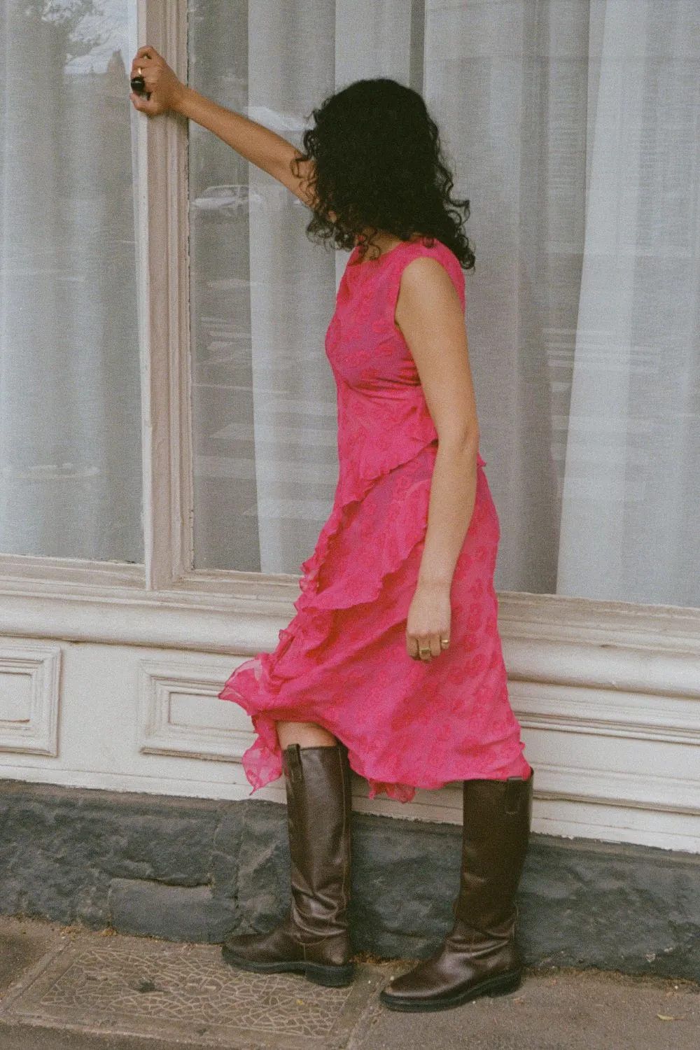 CLARE DRESS | FUSHIA sold by SISTER Studios product image thumbnail 2
