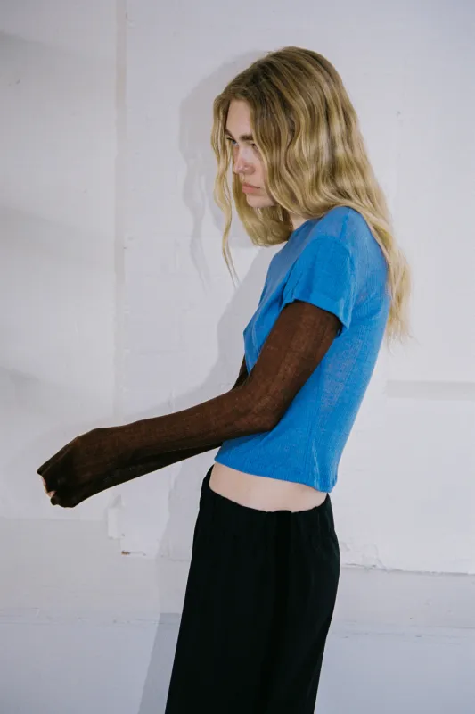 CHRIS LAYER TEE | BLUE AND CHOCOLATE made by SISTER Studios