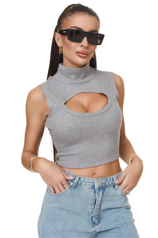 Maiou dama casual gri Helesry Bogas sold by bogas