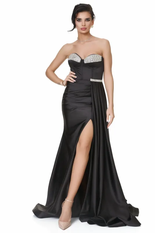 Rochie dama lunga neagra Venetzia Bogas sold by bogas