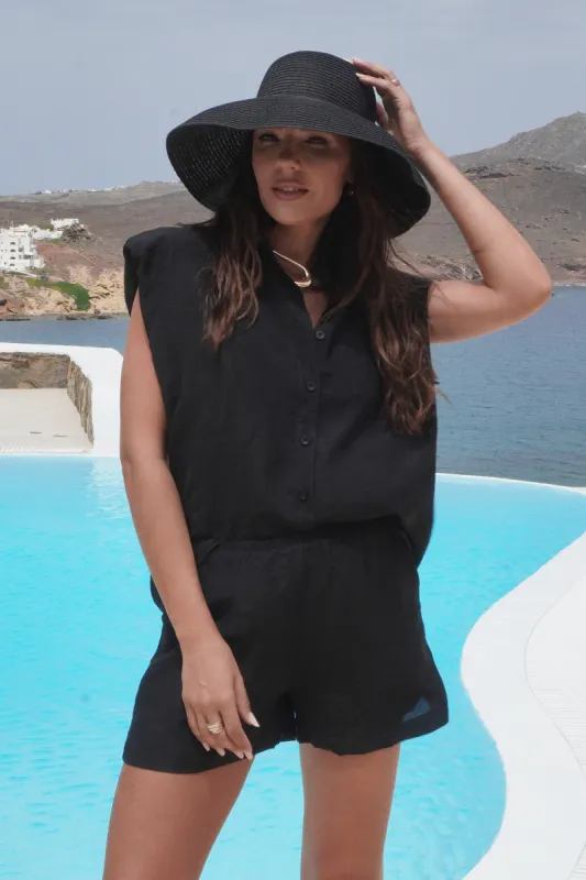 Compleu cu pantaloni negru Rhonda Bogas sold by bogas