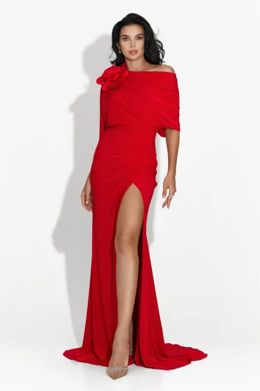 Rochie dama lunga rosie Lilith Bogas sold by bogas