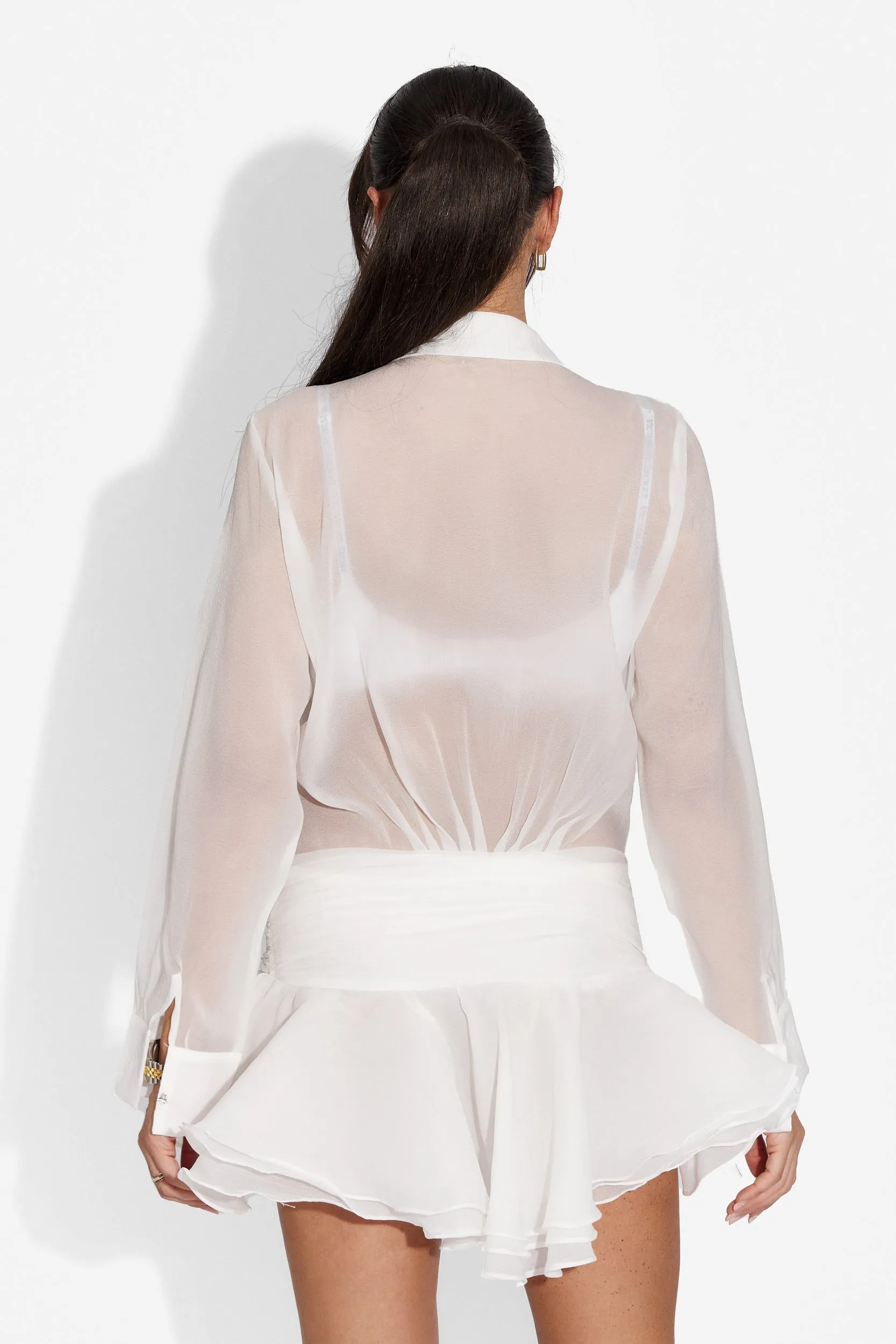 Rochie dama scurta alba Ophelya Bogas sold by bogas product image thumbnail 2