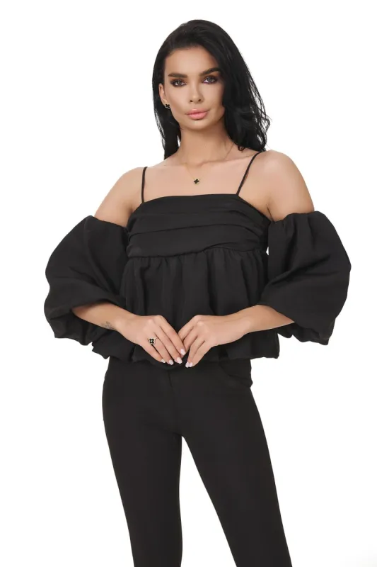 Camasa dama casual neagra Oregon Bogas sold by bogas