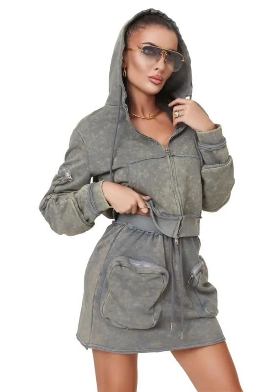 Compleu dama casual gri Remes Bogas sold by bogas