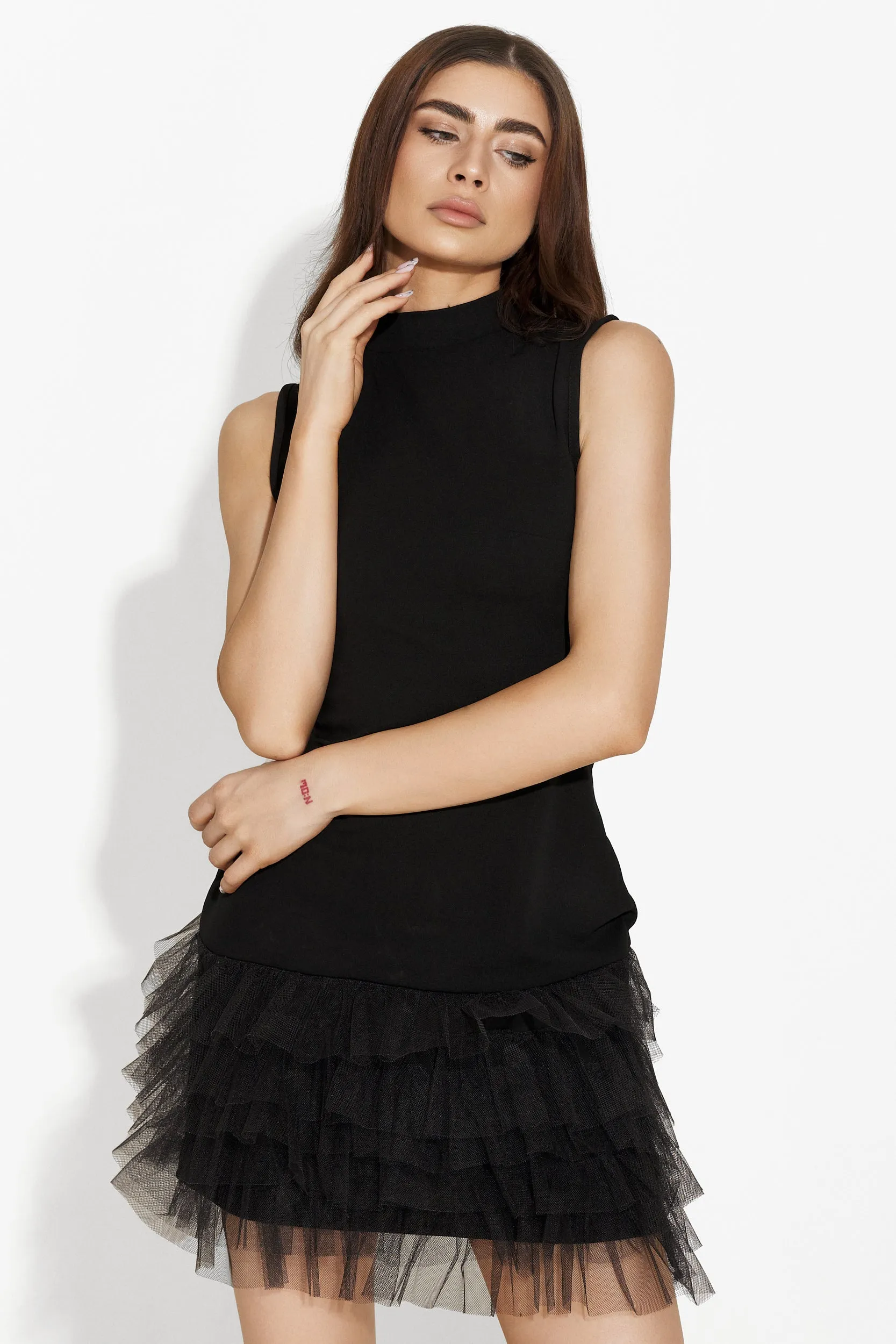 Rochie scurta lycra neagra Elyana Bogas sold by bogas product image thumbnail 5