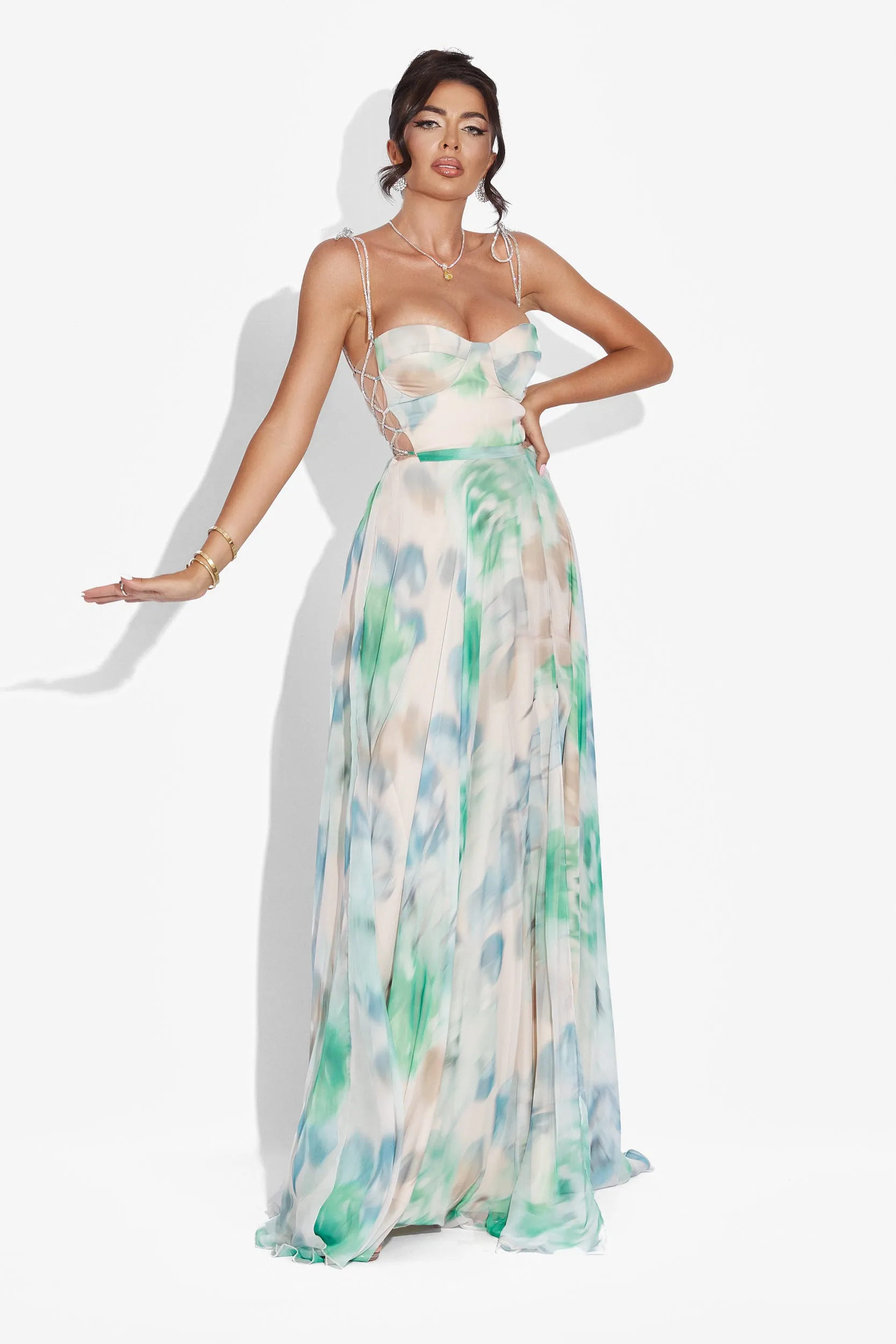 Rochie dama lunga verde Galizana Bogas sold by bogas product image thumbnail 5