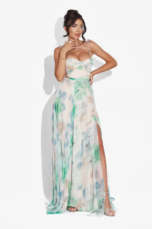 Rochie dama lunga verde Galizana Bogas sold by bogas