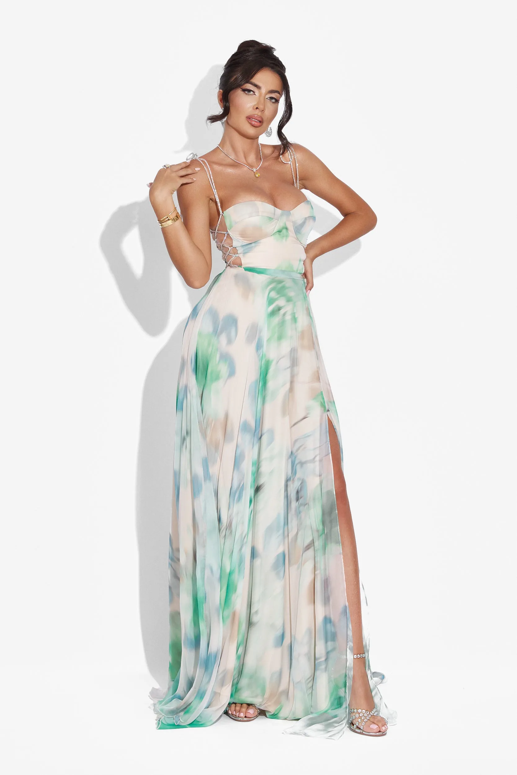 Rochie dama lunga verde Galizana Bogas sold by bogas product image thumbnail 3