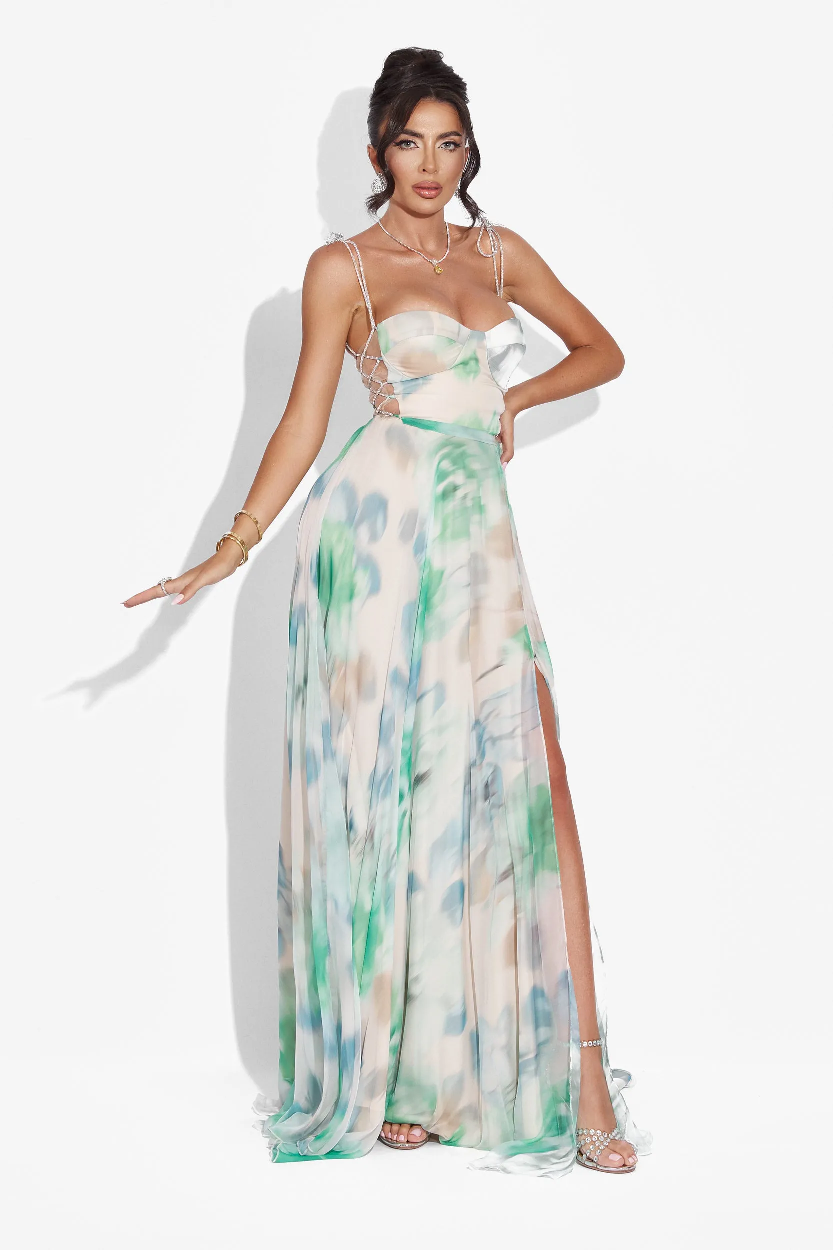 Rochie dama lunga verde Galizana Bogas sold by bogas product image thumbnail 4