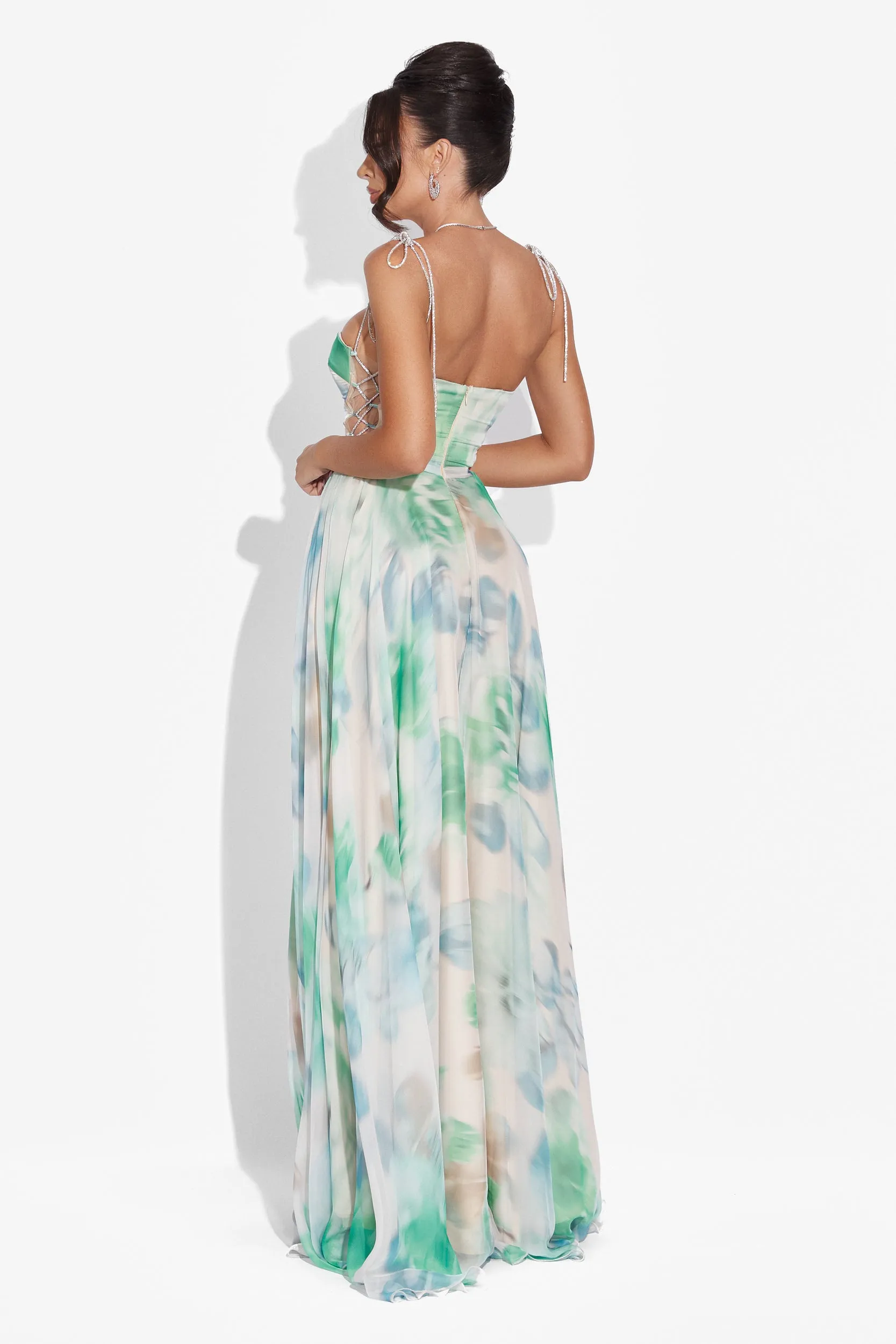 Rochie dama lunga verde Galizana Bogas sold by bogas product image thumbnail 2