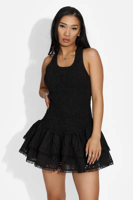Rochie dama scurta neagra Bridget Bogas sold by bogas