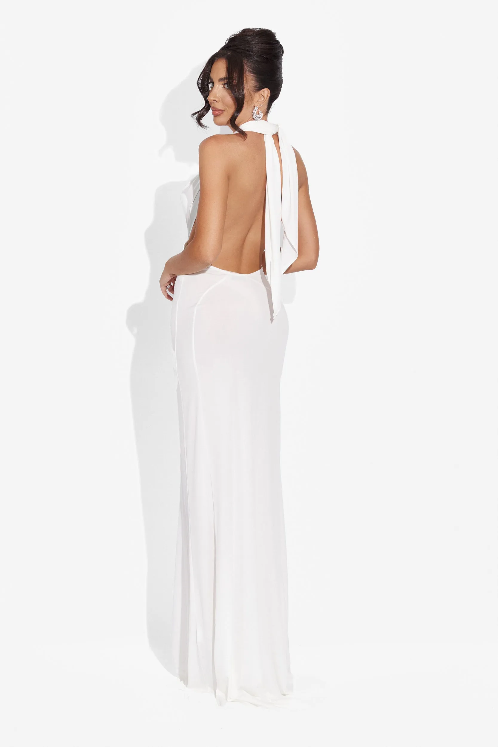 Rochie dama lunga alba Linela Bogas sold by bogas product image thumbnail 2