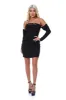 Rochie dama scurta stofa neagra Lyka Bogas sold by bogas