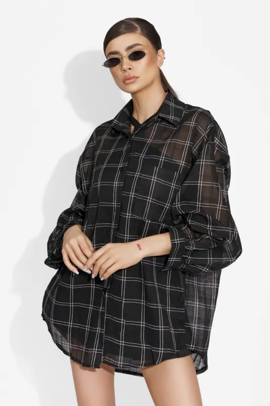 Camasa dama casual neagra Bagzi Bogas sold by bogas