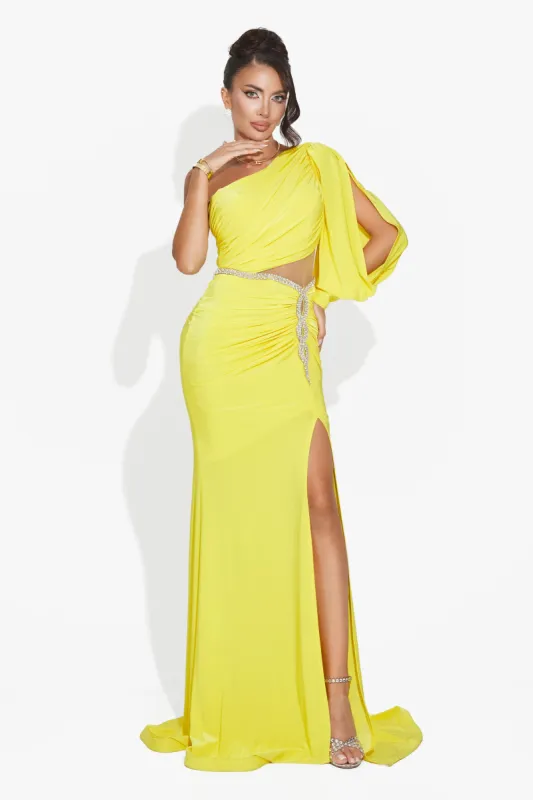 Rochie dama lunga galbena Rirena Bogas sold by bogas