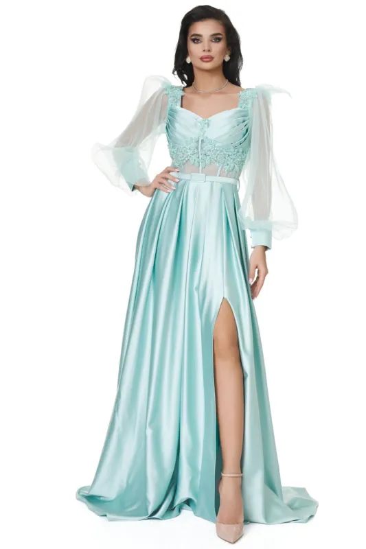 Rochie dama lunga verde Brilians Bogas sold by bogas