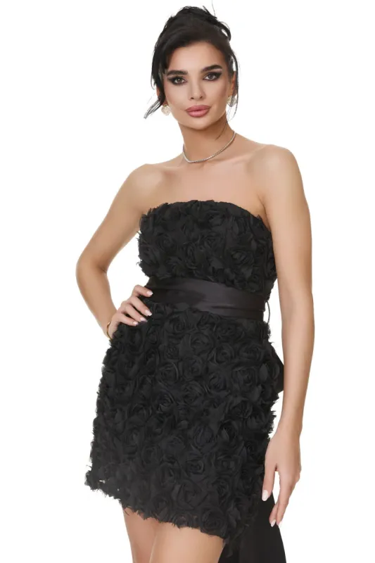 Rochie dama scurta neagra Prometita Bogas sold by bogas
