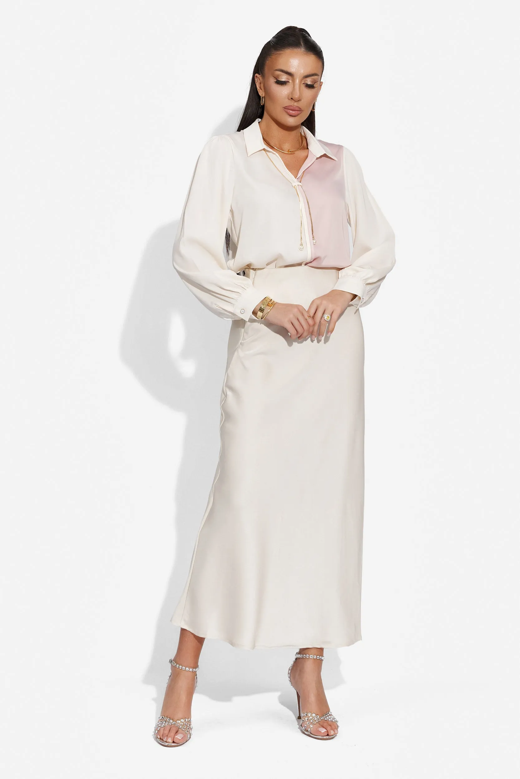 Camasa dama eleganta bej Jumy Bogas sold by bogas product image thumbnail 2