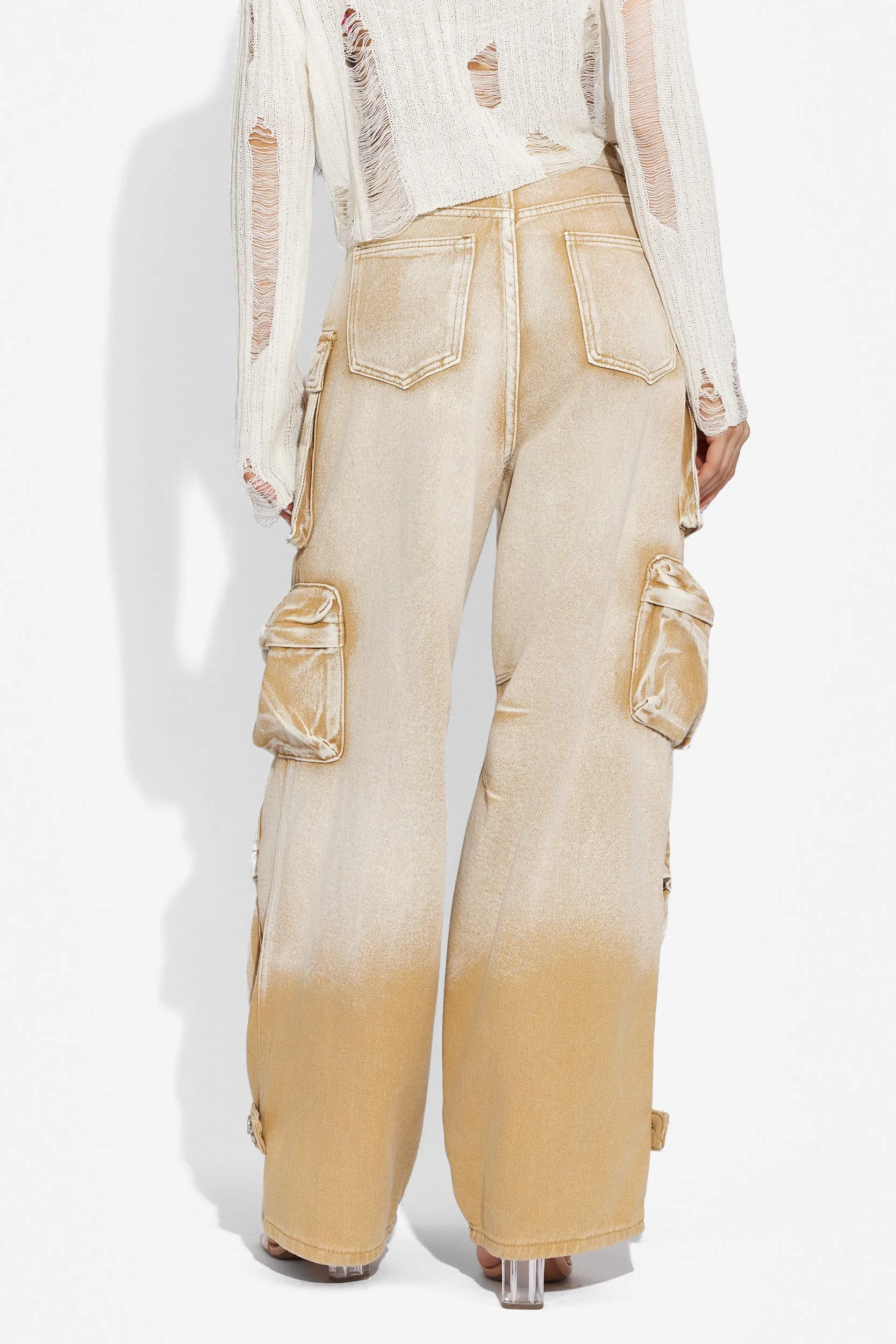 Blugi dama casual maro Cargo Bogas sold by bogas product image thumbnail 5