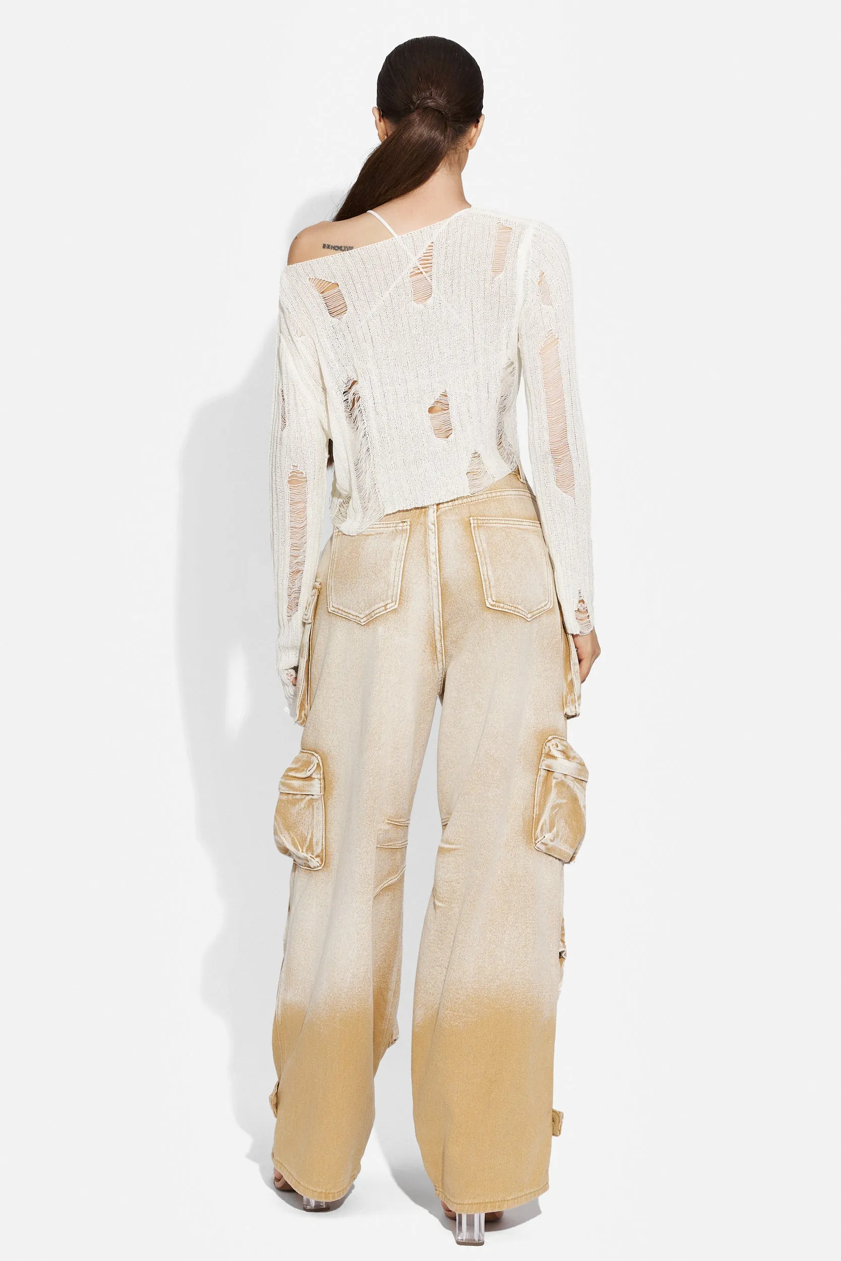 Blugi dama casual maro Cargo Bogas sold by bogas product image thumbnail 2