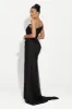 Rochie dama lunga neagra Stacey Bogas sold by bogas
