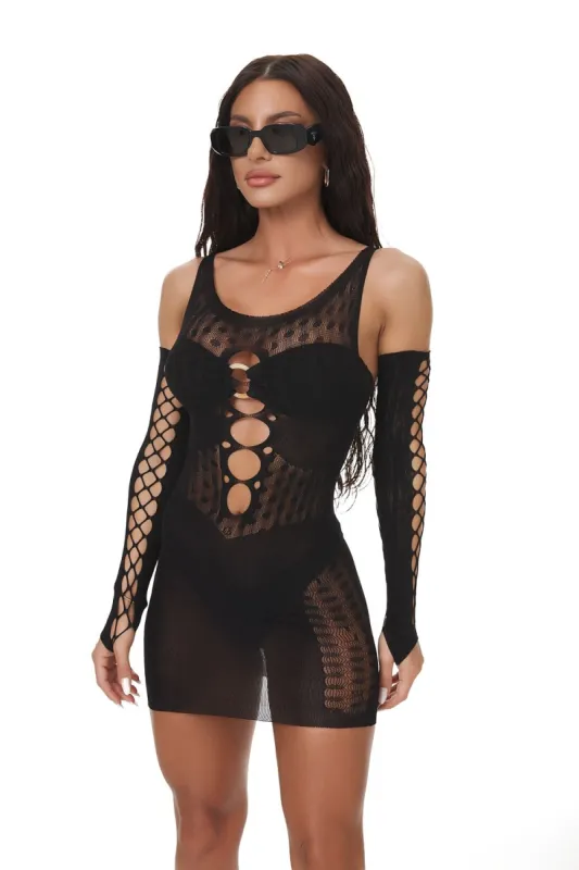 Rochie dama scurta neagra Smara Bogas sold by bogas