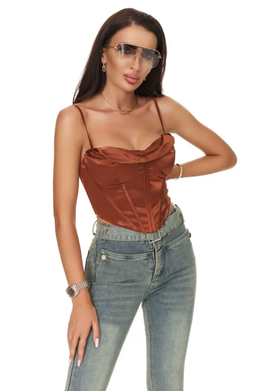 Corset dama elegant maro Welas Bogas sold by bogas