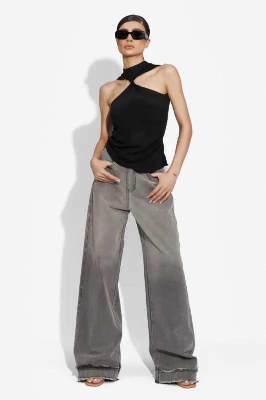 Blugi dama casual gri Unsamy Bogas sold by bogas