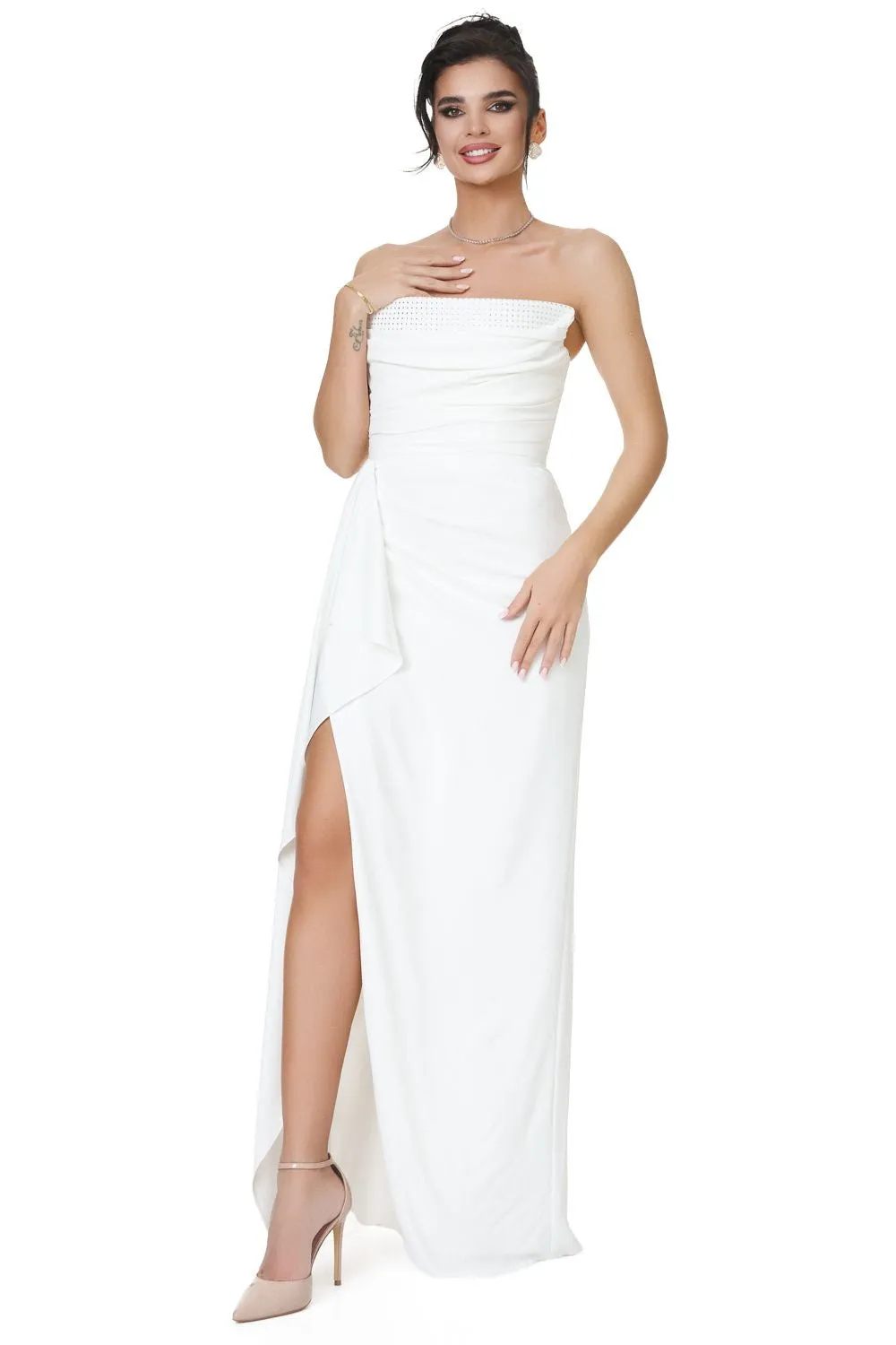 Rochie dama lunga alba Daity Bogas sold by bogas product image thumbnail 5