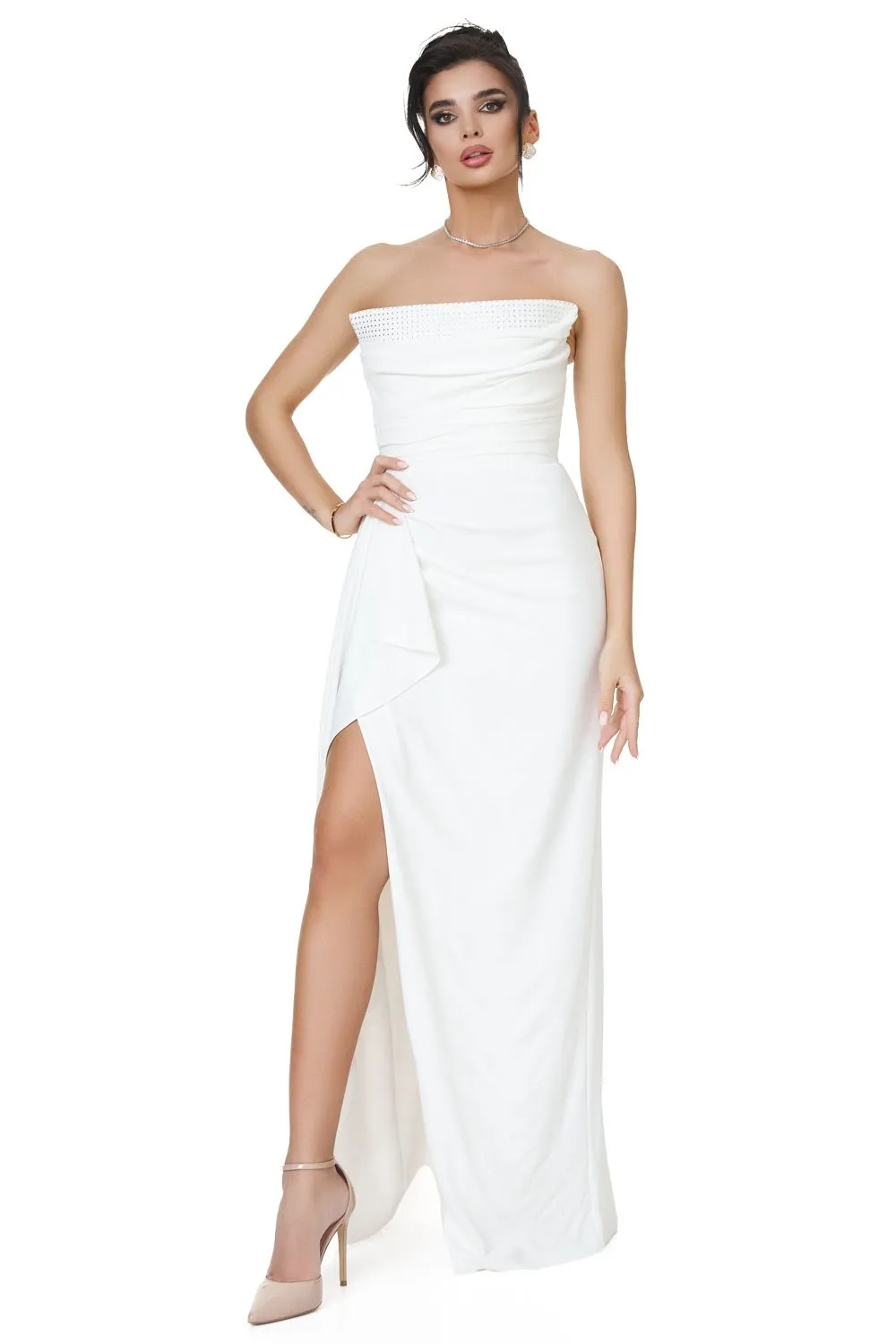 Rochie dama lunga alba Daity Bogas sold by bogas product image thumbnail 2