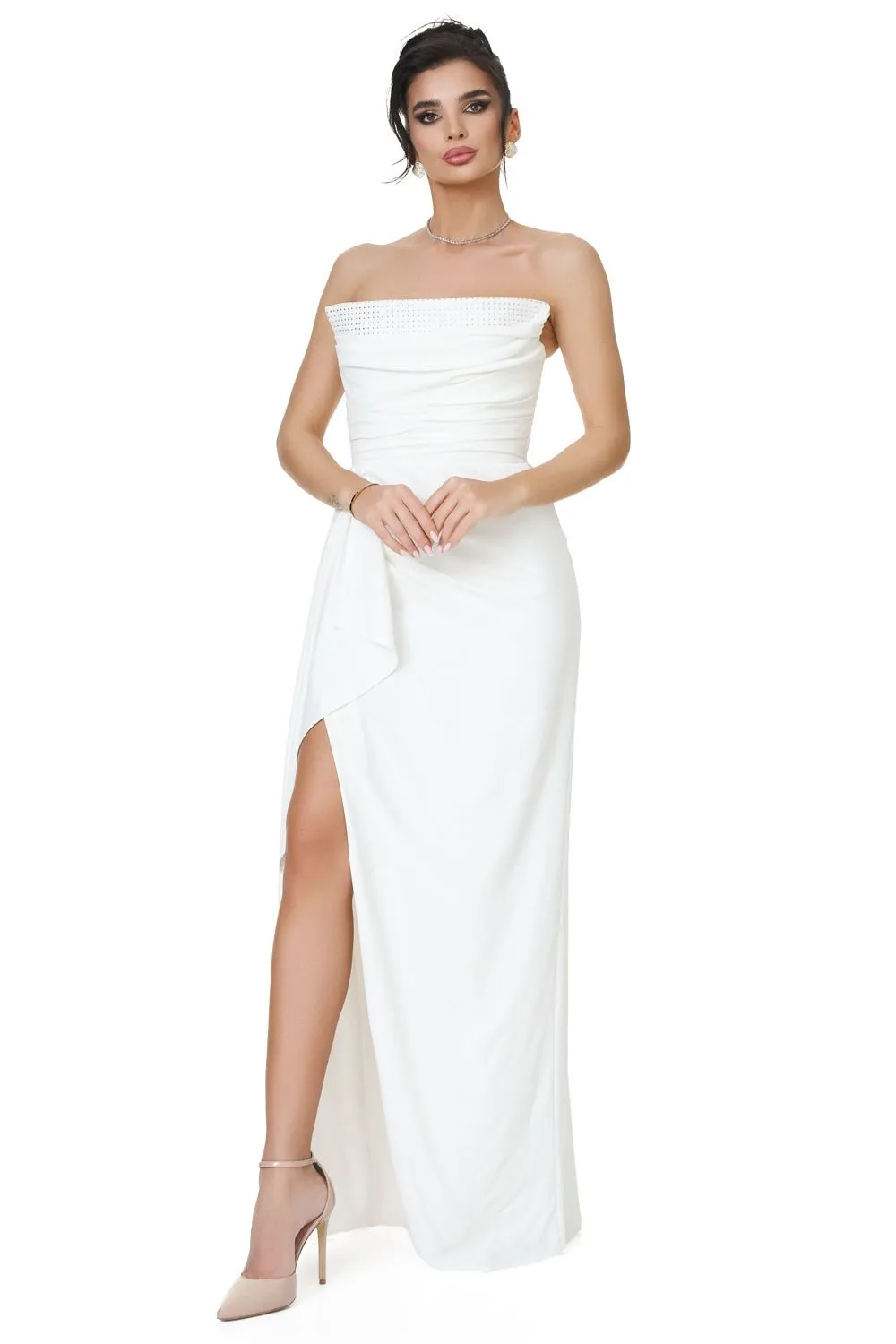 Rochie dama lunga alba Daity Bogas sold by bogas product image thumbnail 3