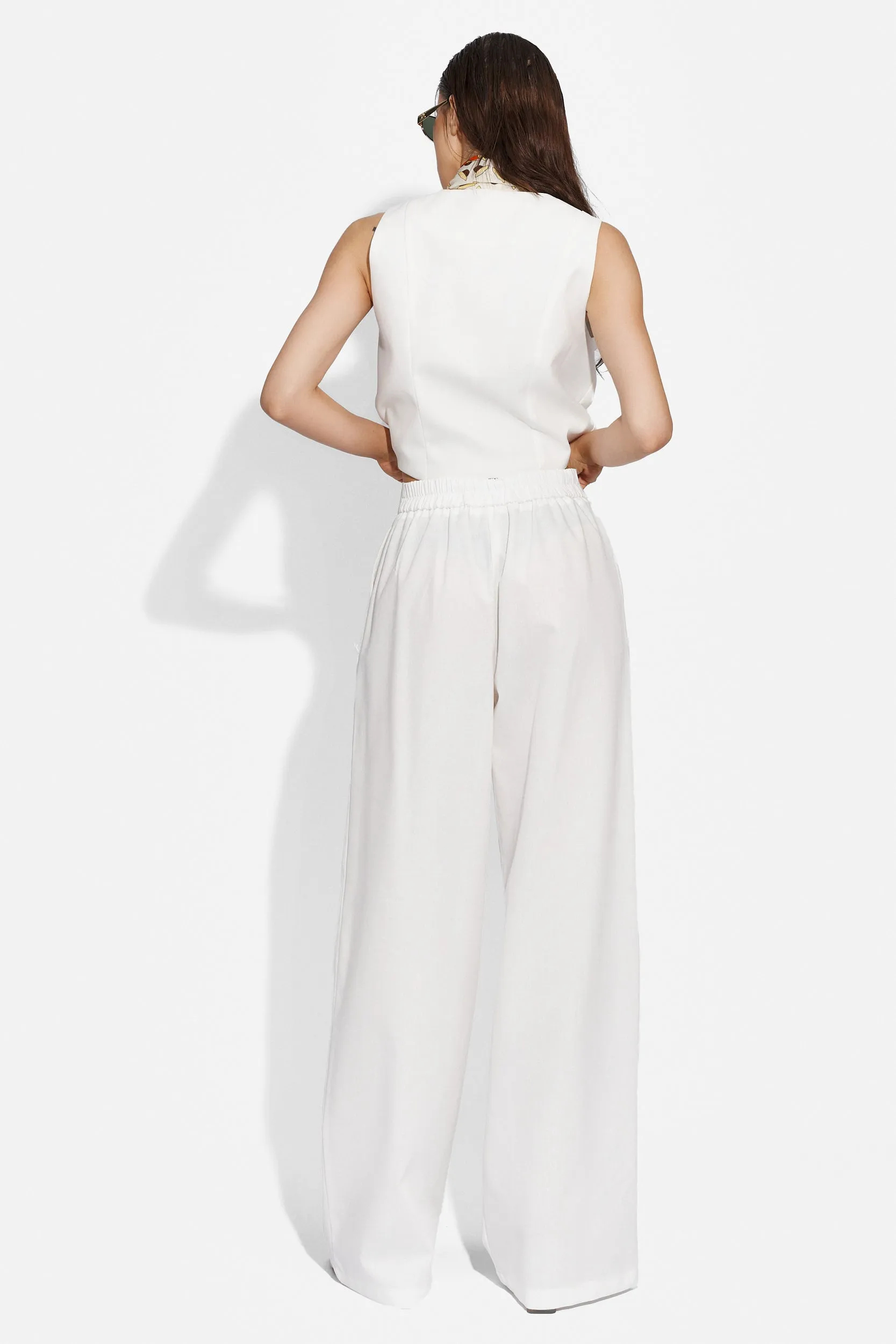 Compleu cu pantaloni dama casual alb Velasy Bogas sold by bogas product image thumbnail 3