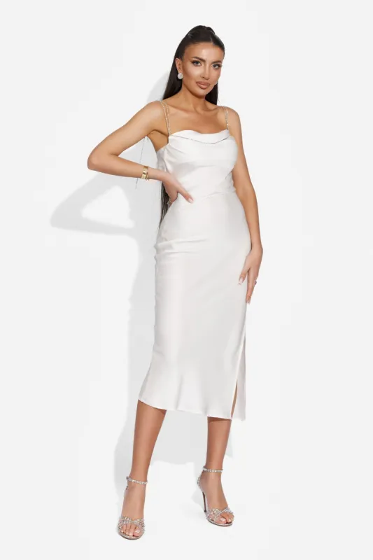 Rochie dama medie alba Apys Bogas sold by bogas