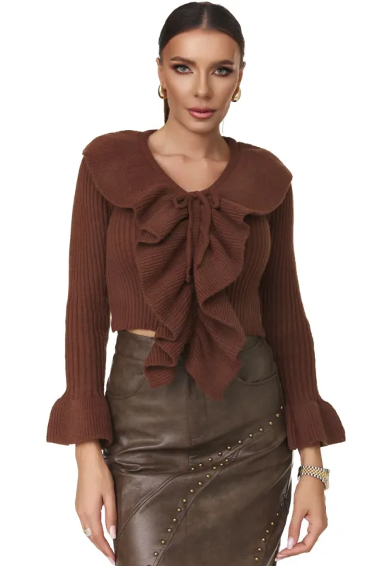 Bluza dama casual maro Lolely Bogas sold by bogas