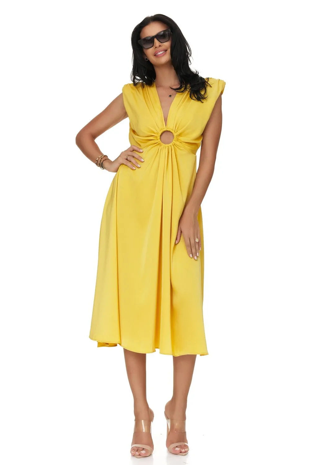 Rochie dama midi galbena Jemylis Bogas sold by bogas product image thumbnail 4