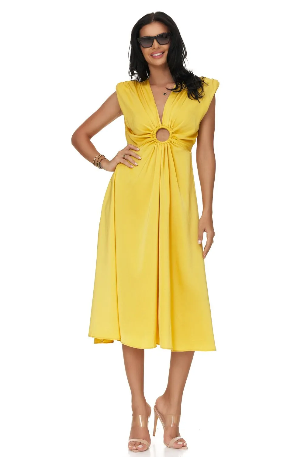 Rochie dama midi galbena Jemylis Bogas sold by bogas product image thumbnail 3