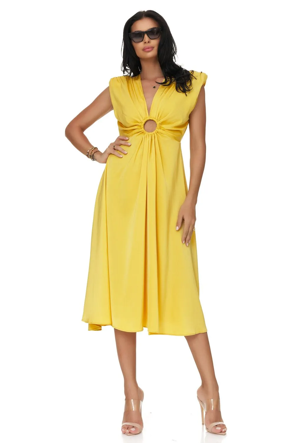Rochie dama midi galbena Jemylis Bogas sold by bogas product image thumbnail 2