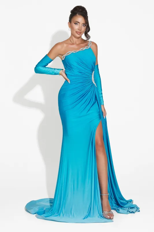 Rochie dama lunga albastra Noelia Bogas sold by bogas